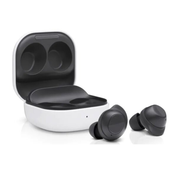 Samsung Galaxy Buds FE features in Kenya Speakers: 1-way speaker Microphones: 3 on each earbud Drivers: 2-way drivers 10mm, 5.3mm tweeter on each bud ANC: Yes Water Resistance: IPX2 water-resistance rating Battery: 21+ hours (6 hours use with ANC on/8.5 hours with ANC off, 5 extra hours in case) Colors: Graphite and White